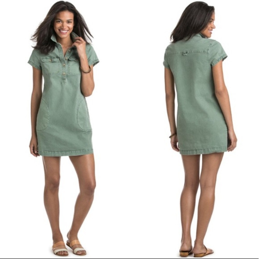 Vineyard Vines Olive Army Utility Dress